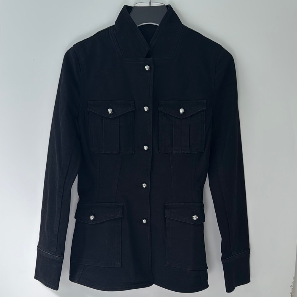 Derek Lam Crosby Women's Black Military Style Jacket size 2 used for photoshoots